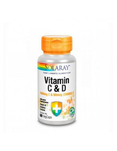 SOLARAY VITAMINA C 1000MG + D 50 MCG...