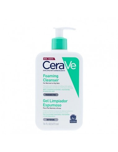 GEL LIMPIADOR ESPUMOSO CERAVE 1...