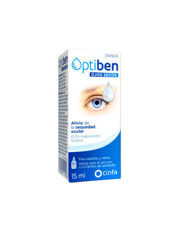 OPTIBEN OJOS SECOS GOTAS 1 FRASCO 15 ML