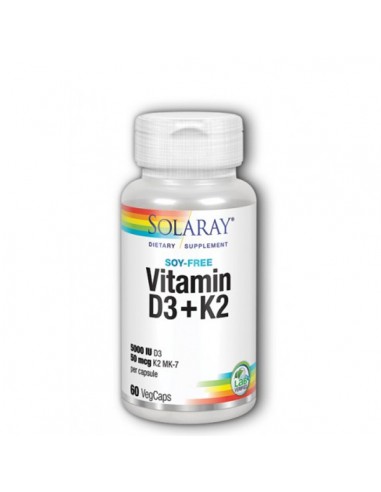 SOLARAY VITAMINA D3-K2 60 CAPSULAS